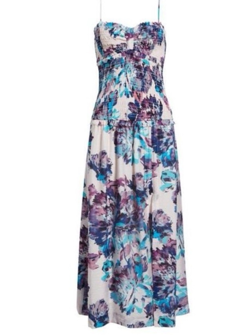 NWTS! Chelsea28 Drop Waist Gathered Bodice Floral Dress Size XS